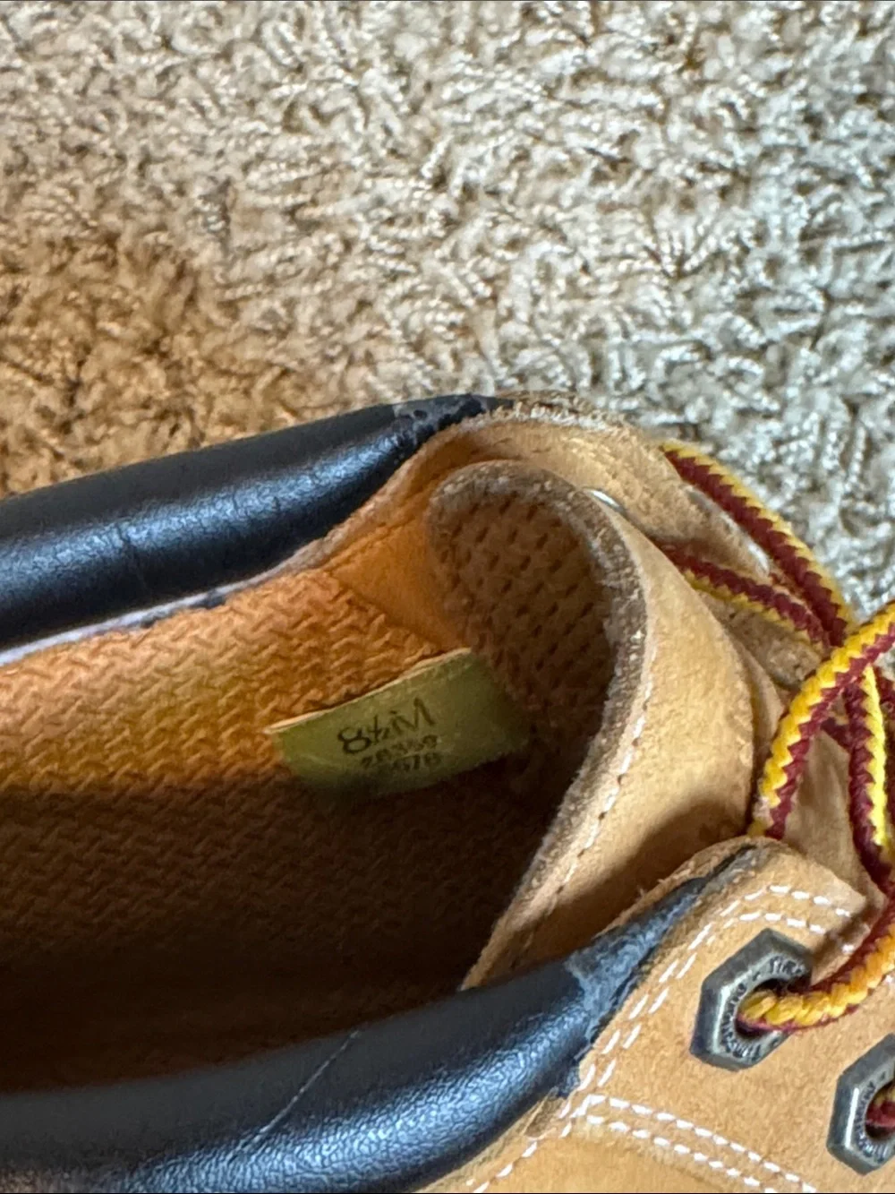 Timberland Wheat Leather Men's Lace-Up Work Boots